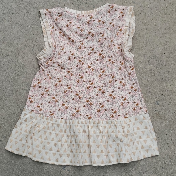 RELISTED Lucky Brand mixed print peplum tank top - Picture 4 of 4